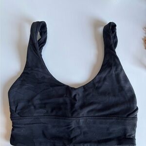 lululemon athletica Black Scoop Sports Bra